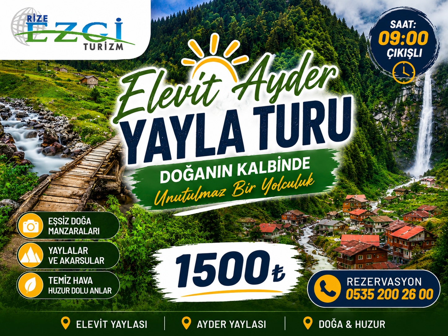Elevit – Ayder – Zilkale – Fırtına Vadisi Günübirlik Tur | Rize Çıkışlı