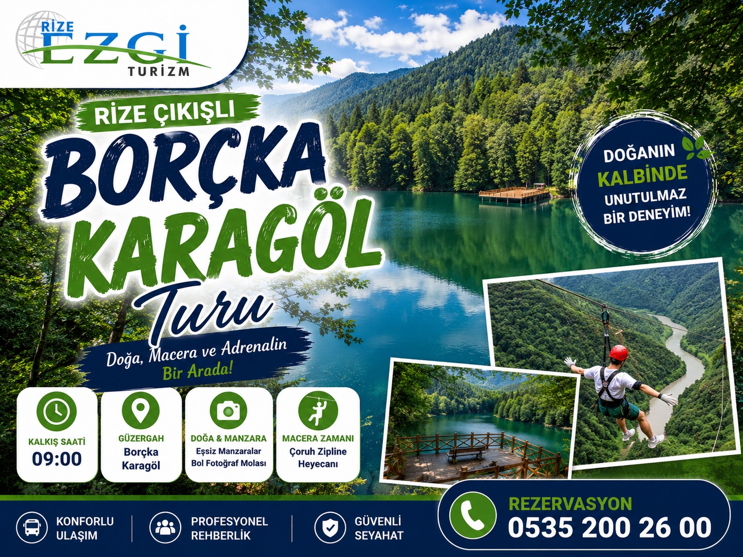 Rize Çıkışlı Günübirlik Artvin Borçka Karagöl Turu